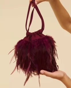 Mujer Lady Pipa Bolsos-Bolso Bruna Plumas