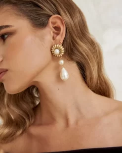 Mujer Lady Pipa Joyas-Pendientes Nina De Sita Nevado