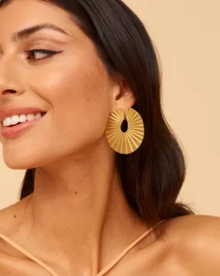 Mujer Lady Pipa Joyas-Pendientes Shakti De Tiahra